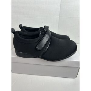 Angel Steps Women's Black Comfort Diabetic Stretch Fabric Shoes Size 7M‎